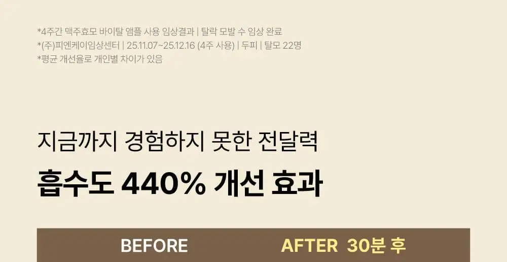 [5종임상완료/4주탈모케어] 애쉬로렌 맥주효모 바이탈 스칼프 앰플 100ml 상세페이지 14